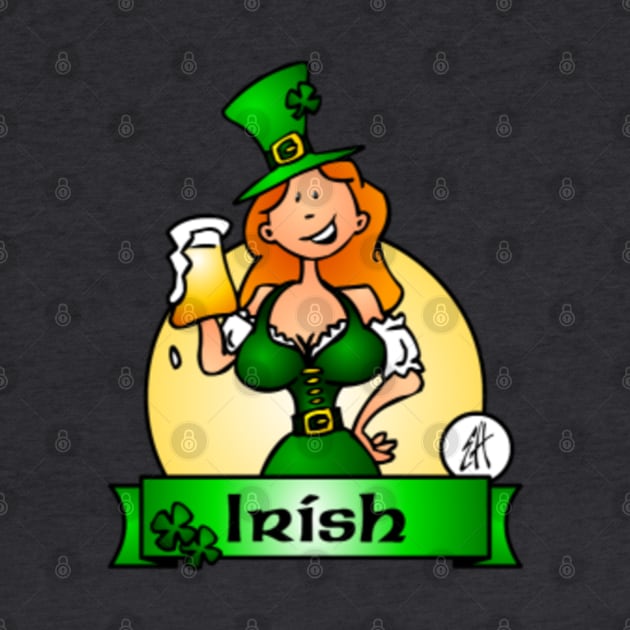 St. Patrick's Day Irish Maiden by Cardvibes